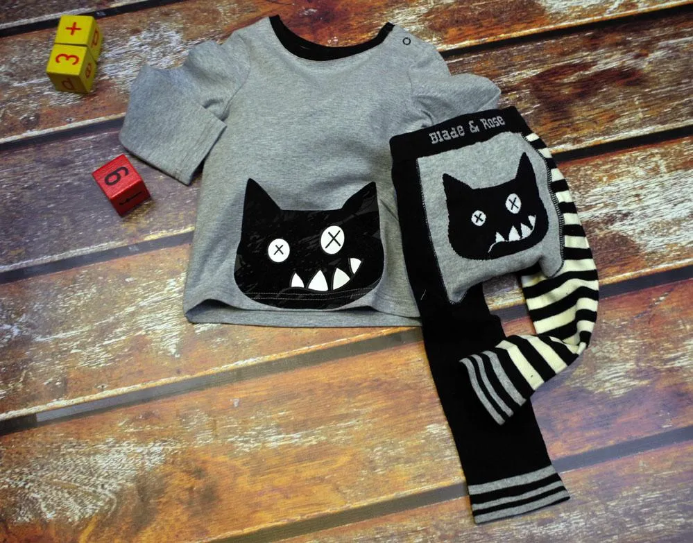 Long Sleeve T-Shirt Crazy Cat