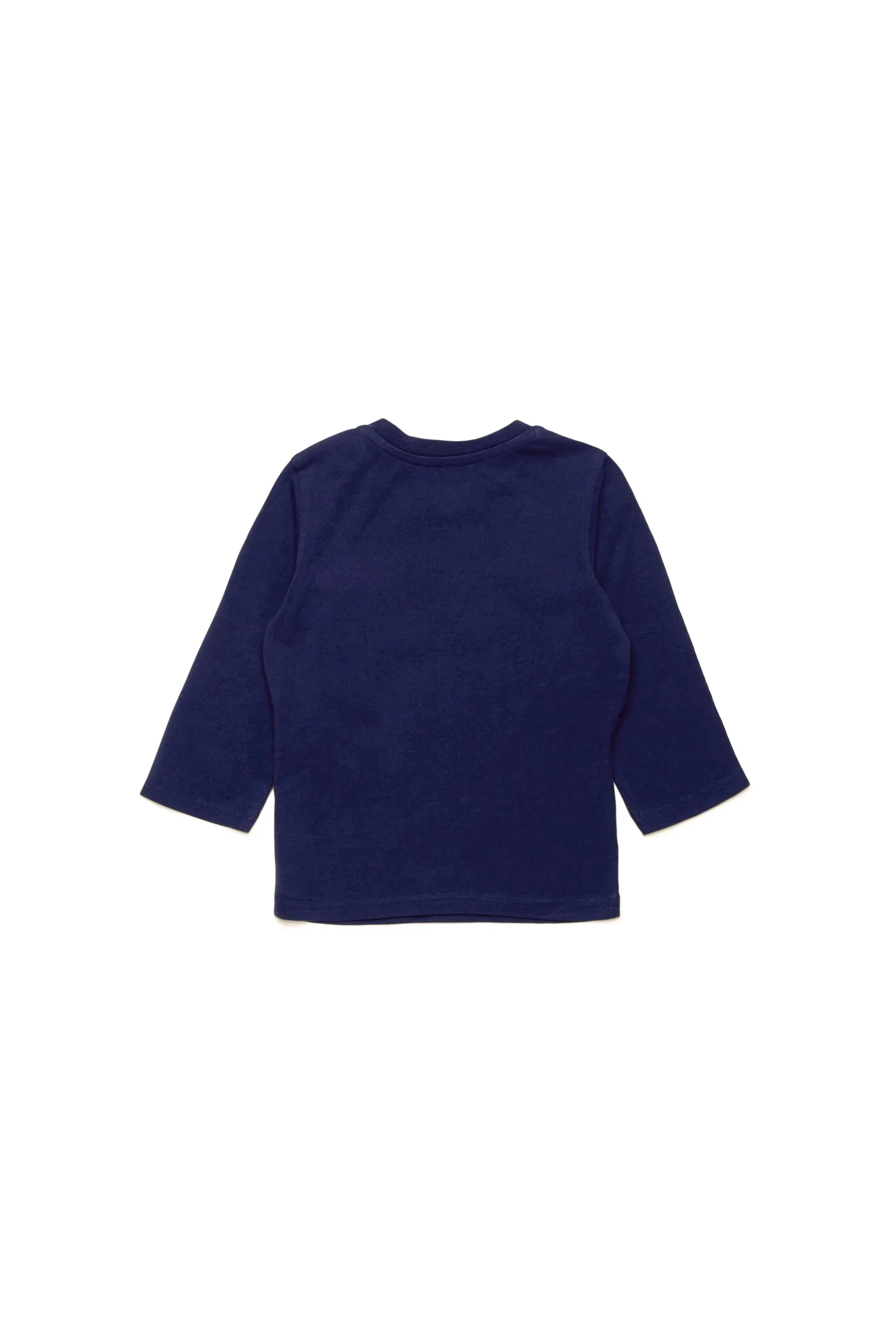 Long-Sleeved Crewneck Jersey T-Shirt (Blue) - K00577-KYAYS-K8AT