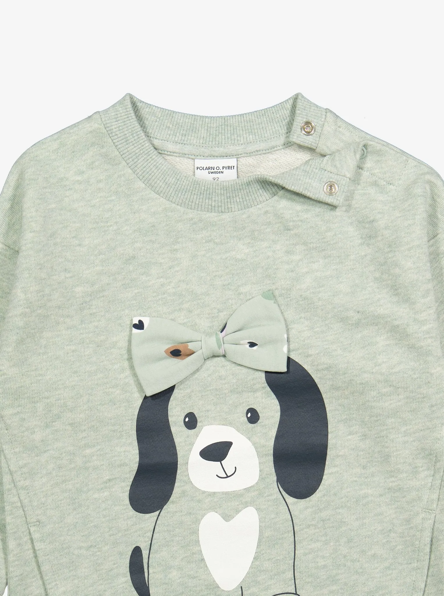 Longline Puppy Print Kids Sweatshirt