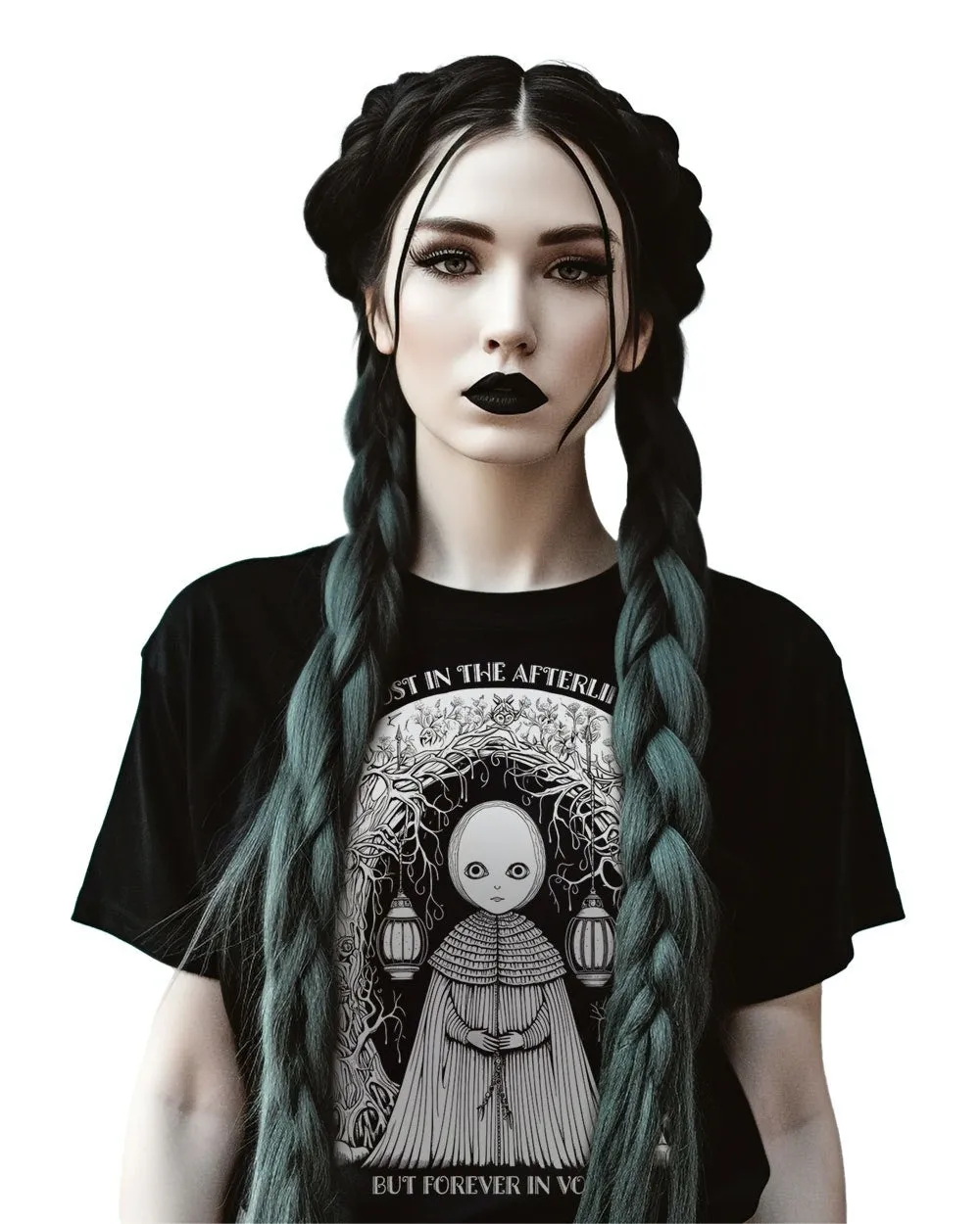 Lost in the Afterlife Tee - Goth T-Shirt Unisex Halloween Dark Academia Witchy Alt Style Occult Fashion Gift