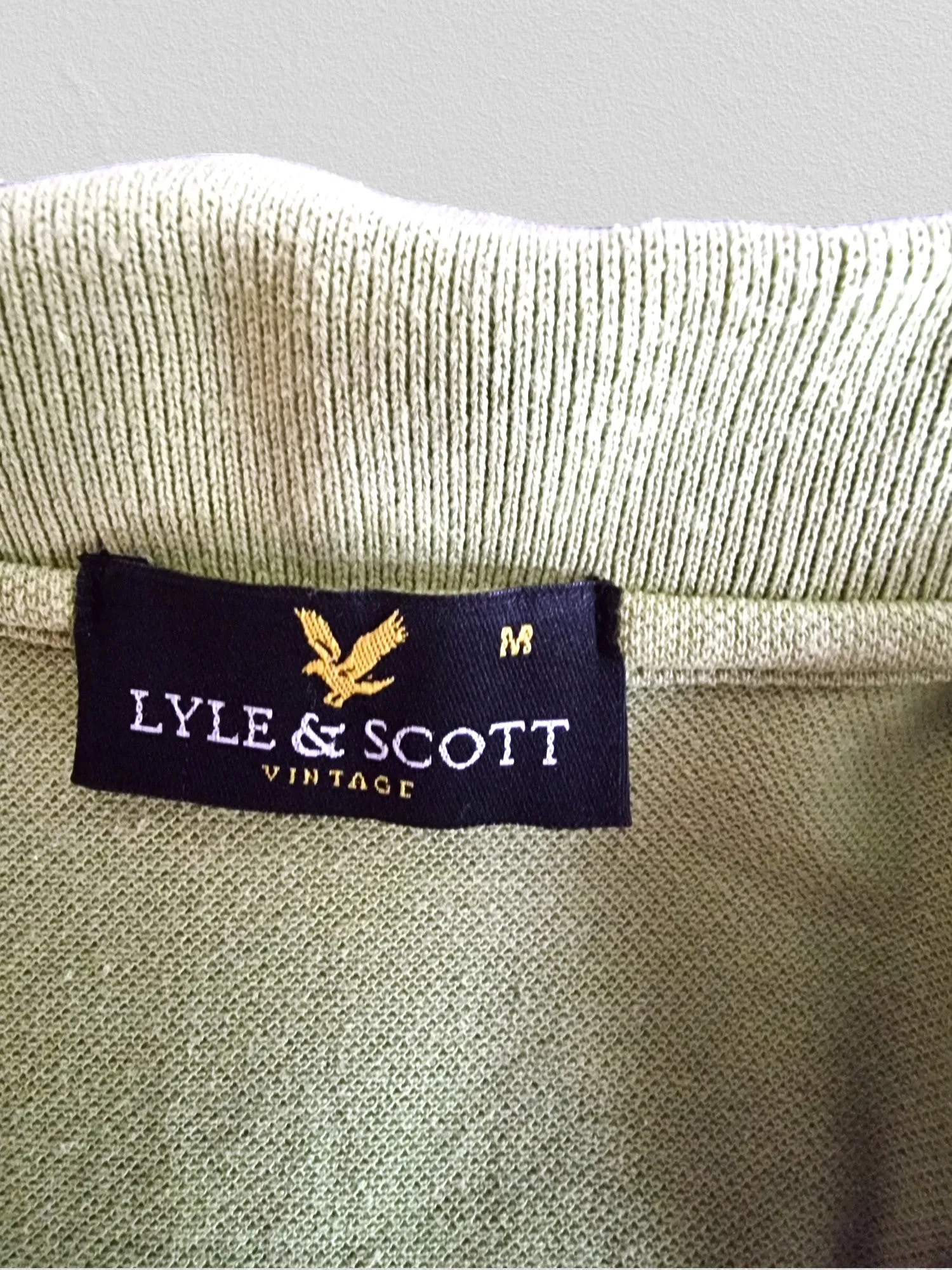 Lyle & Scott Men's Plain Green Polo Shirt - Size M