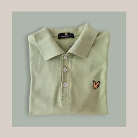 Lyle & Scott Men's Plain Green Polo Shirt - Size M