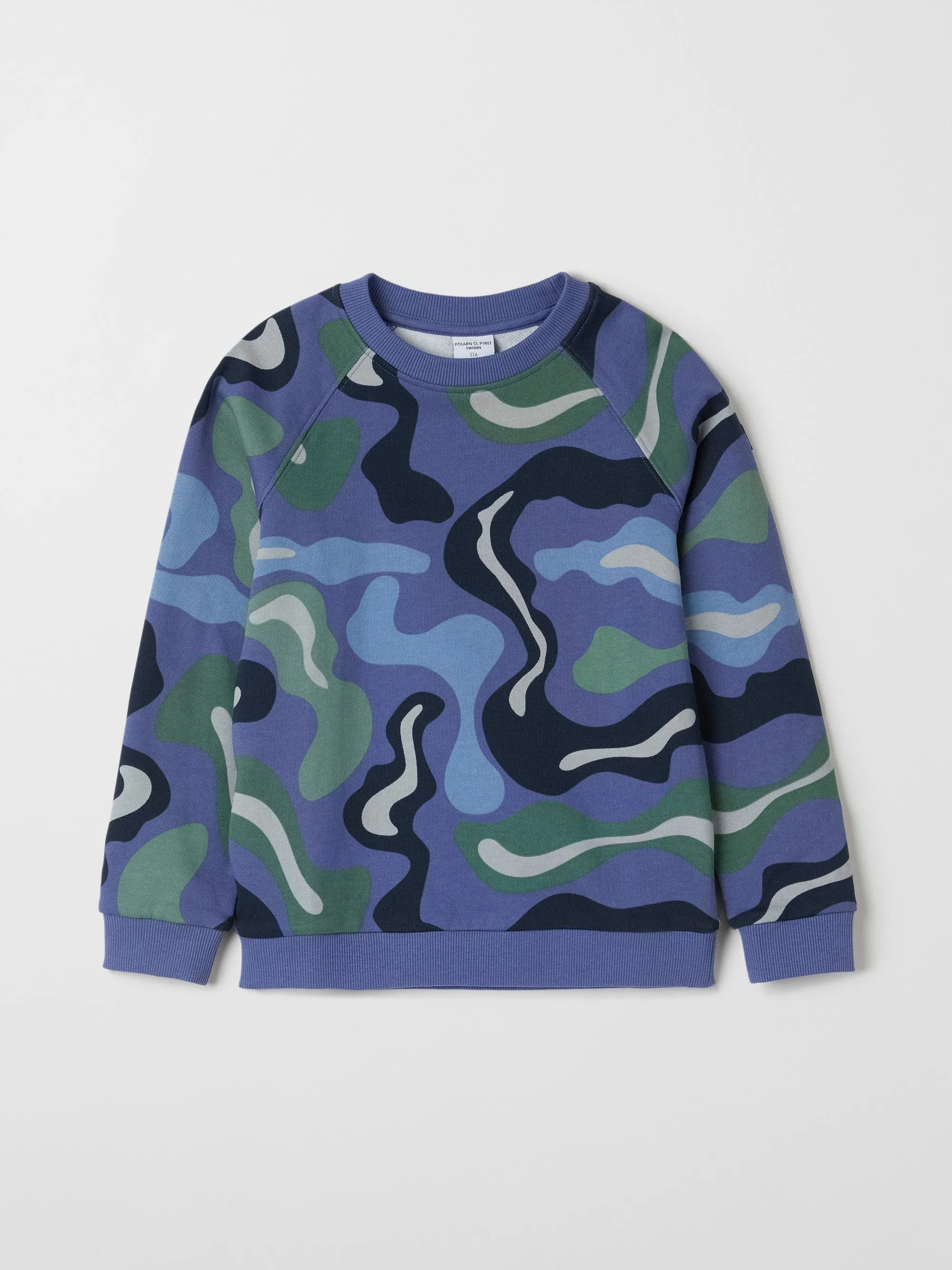 Map Print Kids Sweatshirt