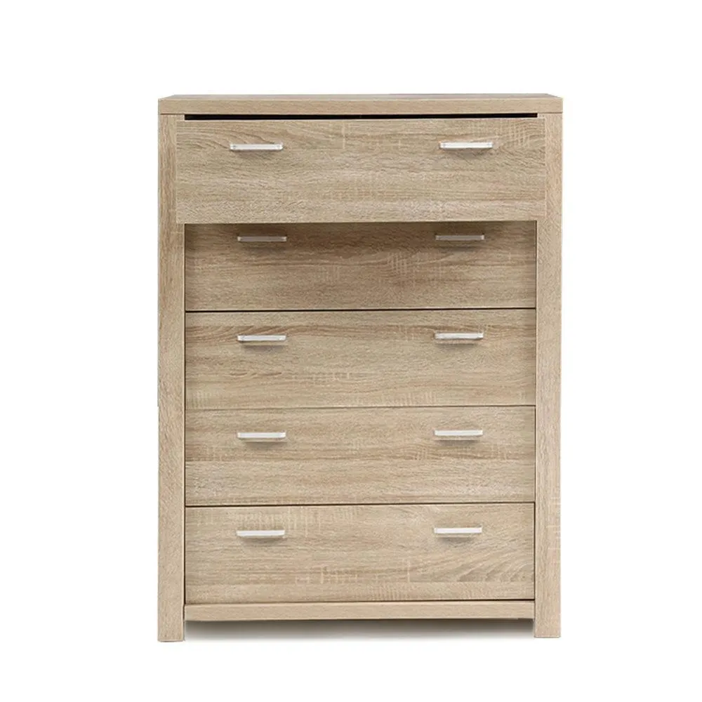 Maxi 5-drawer Tallboy Oak