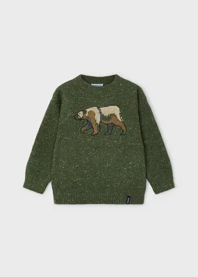 Mayoral Boys Green Woolen Jumper