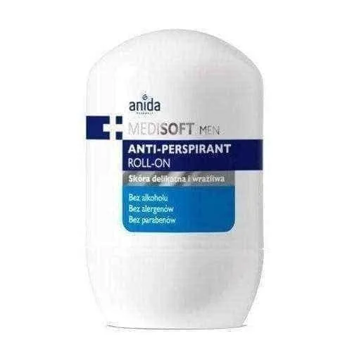 Men Antiperspirant MEDISOFT roll-on 50ml, best deodorant for men