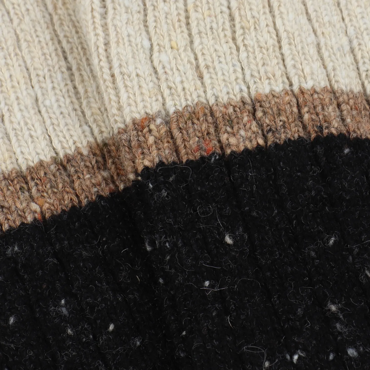 Men's Banded Stripe Donegal Wool Socks