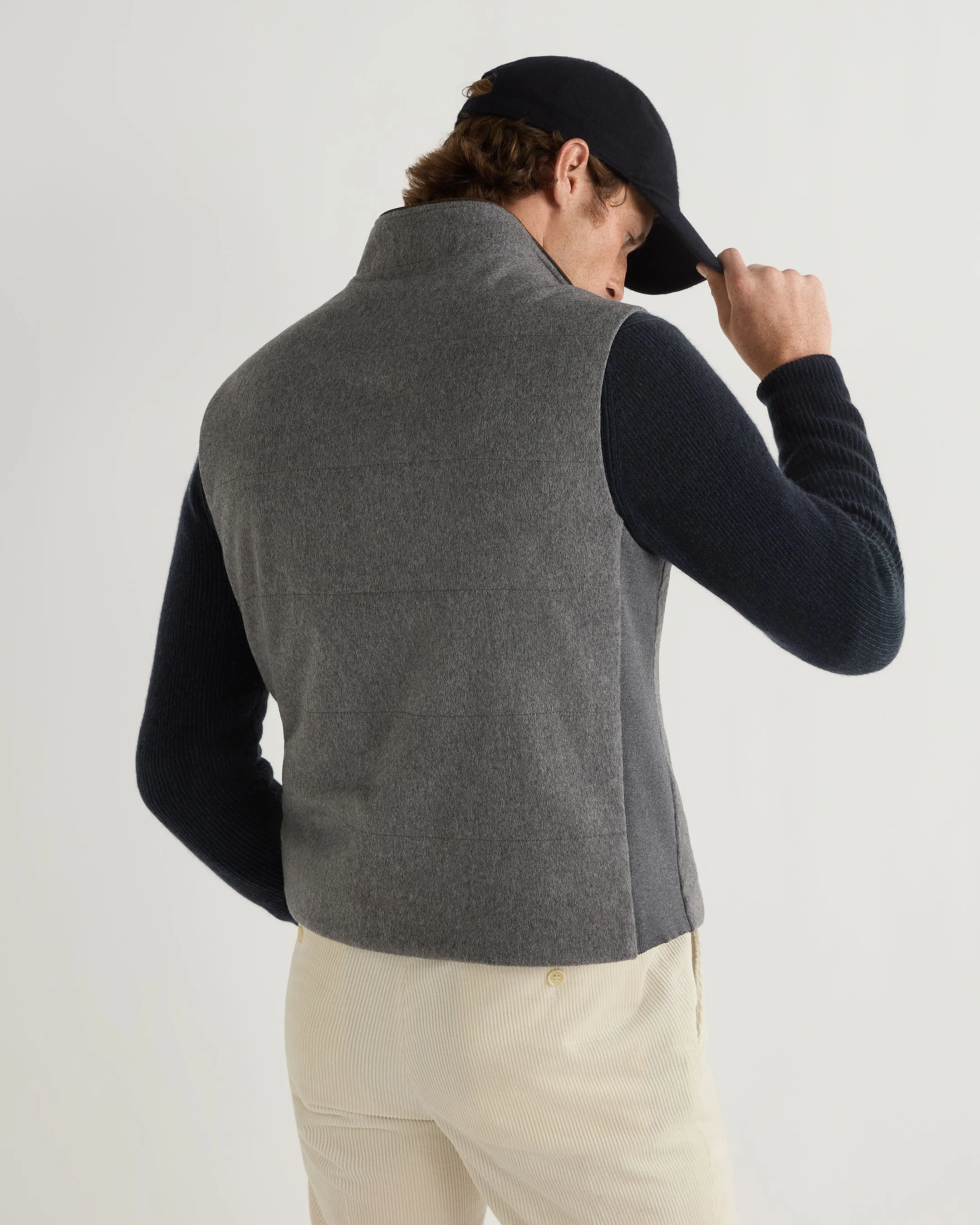 Men's Belgravia Cashmere Gilet Grey