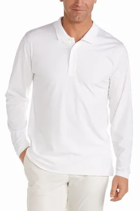 Men's Coppitt Long Sleeve Weekend Polo  |  White