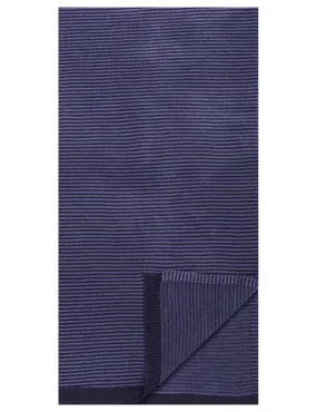 Men's Uptown Premium Knit Striped Scarf - Navy/Blue