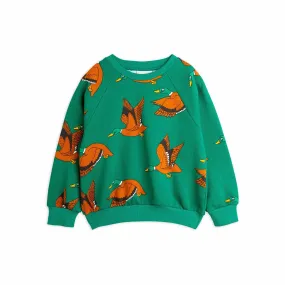 Mini Rodini - Ducks sweatshirt - green