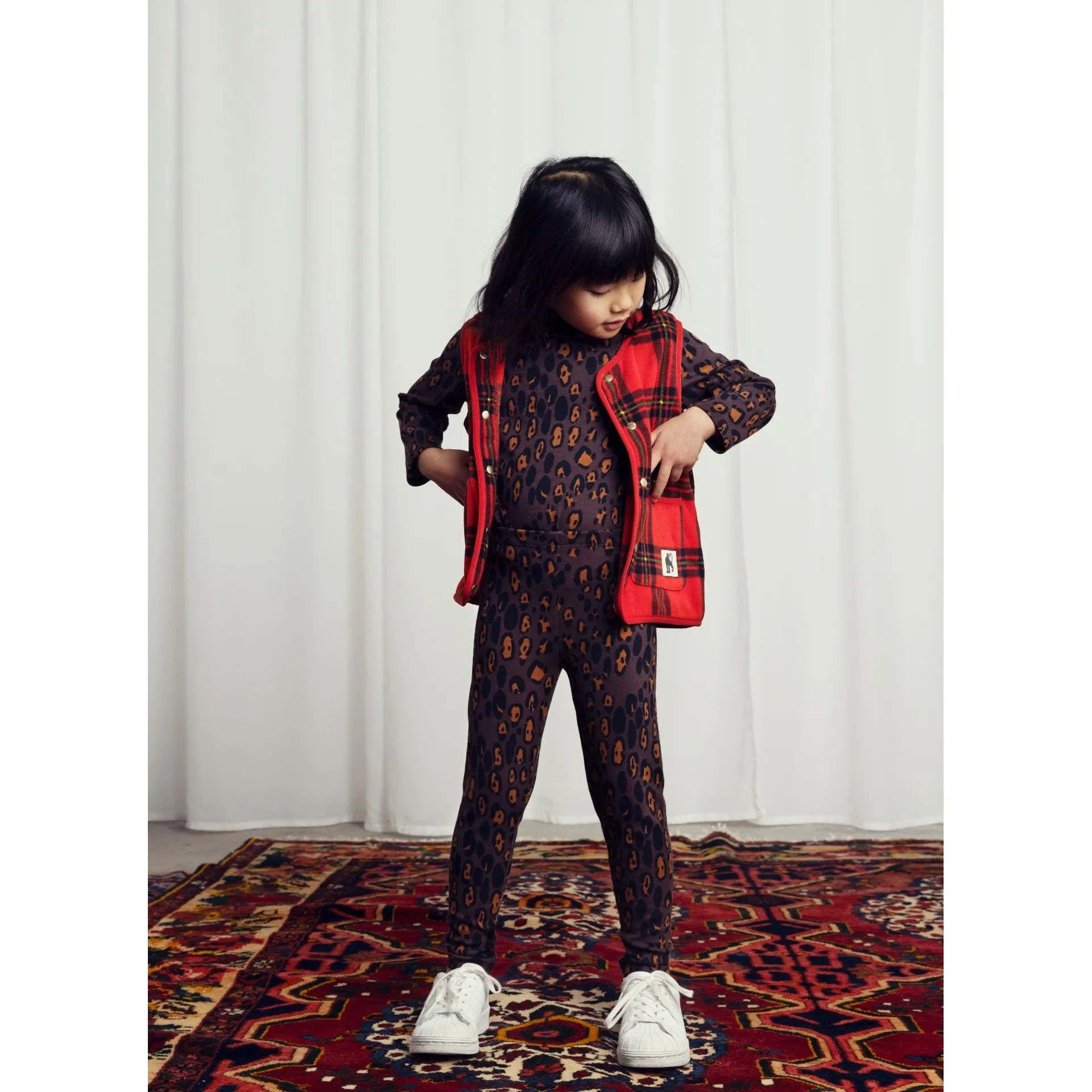 Mini Rodini - Leopard brushed leggings