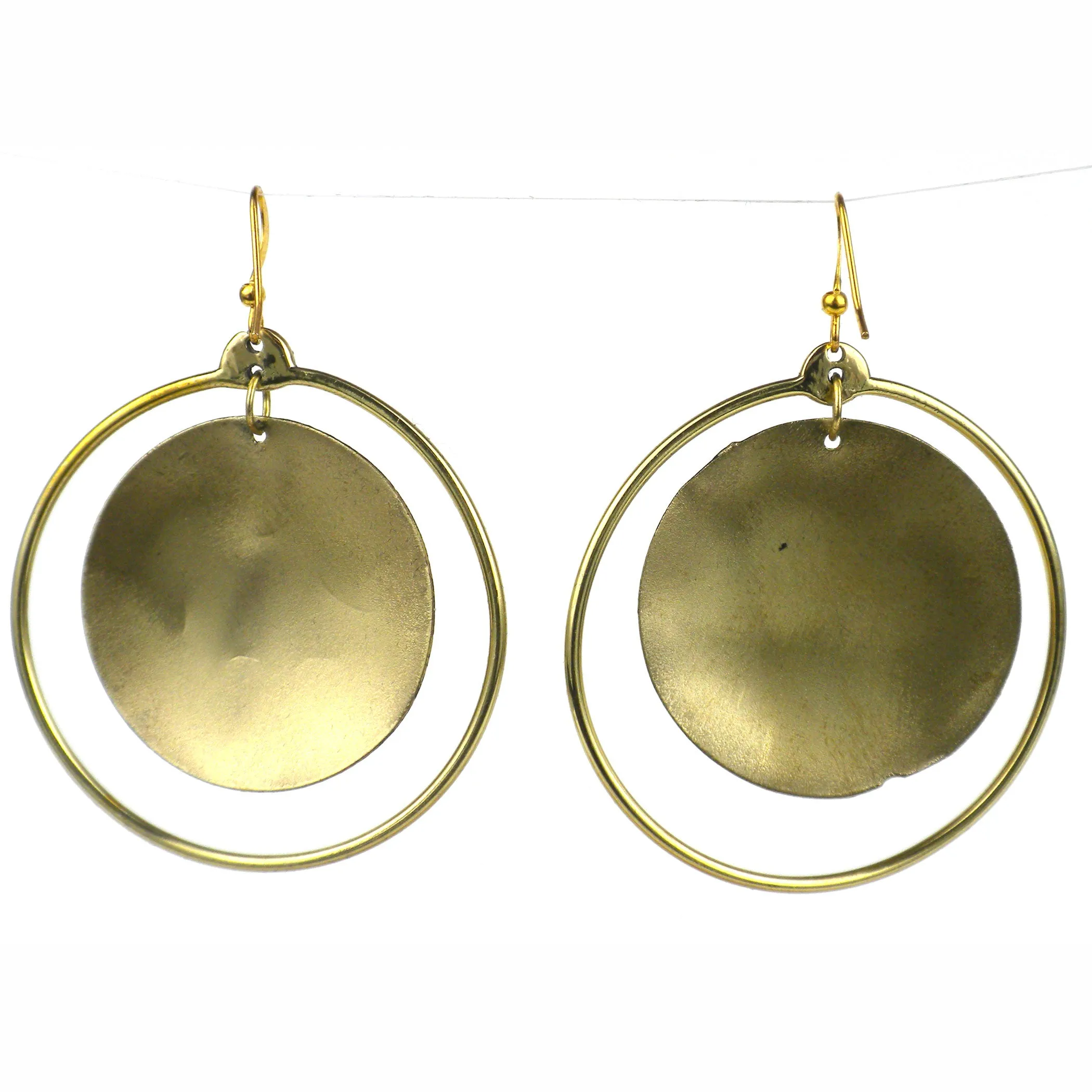 Nebula Brass  Earrings Brass Images