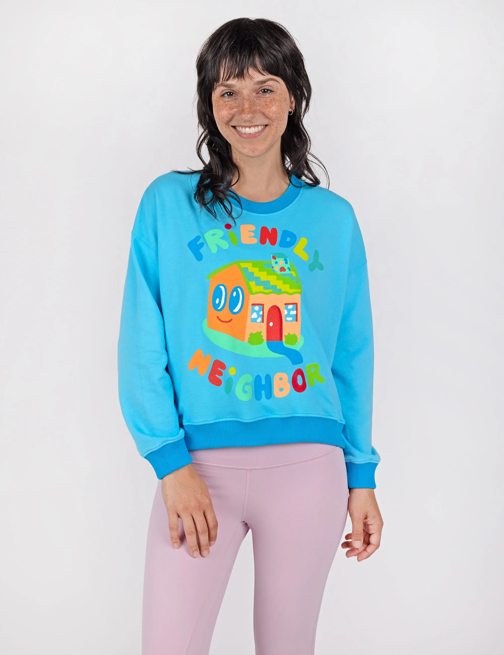 Neighbor Crop Crew Sweatshirt