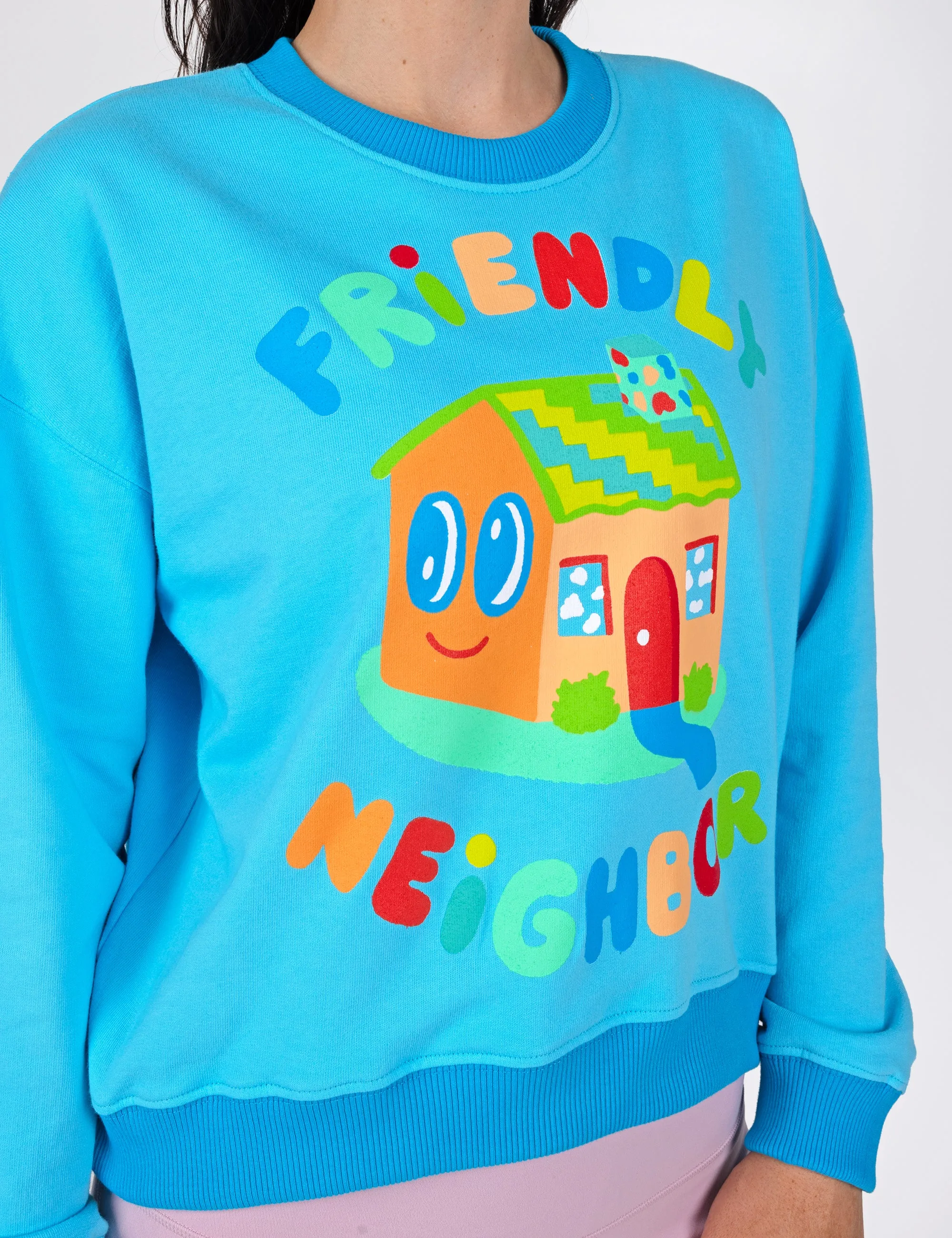 Neighbor Crop Crew Sweatshirt