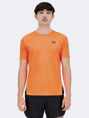 New Balance Q Speed Jacquard Men Performanc T-Shirt Orange Dragonfly