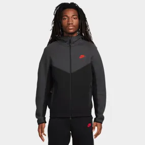 Nike Tech Fleece Full-Zip Windrunner Hoodie Black / Dark Smoke Grey