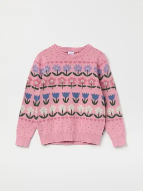 Nordic Floral Kids Jumper