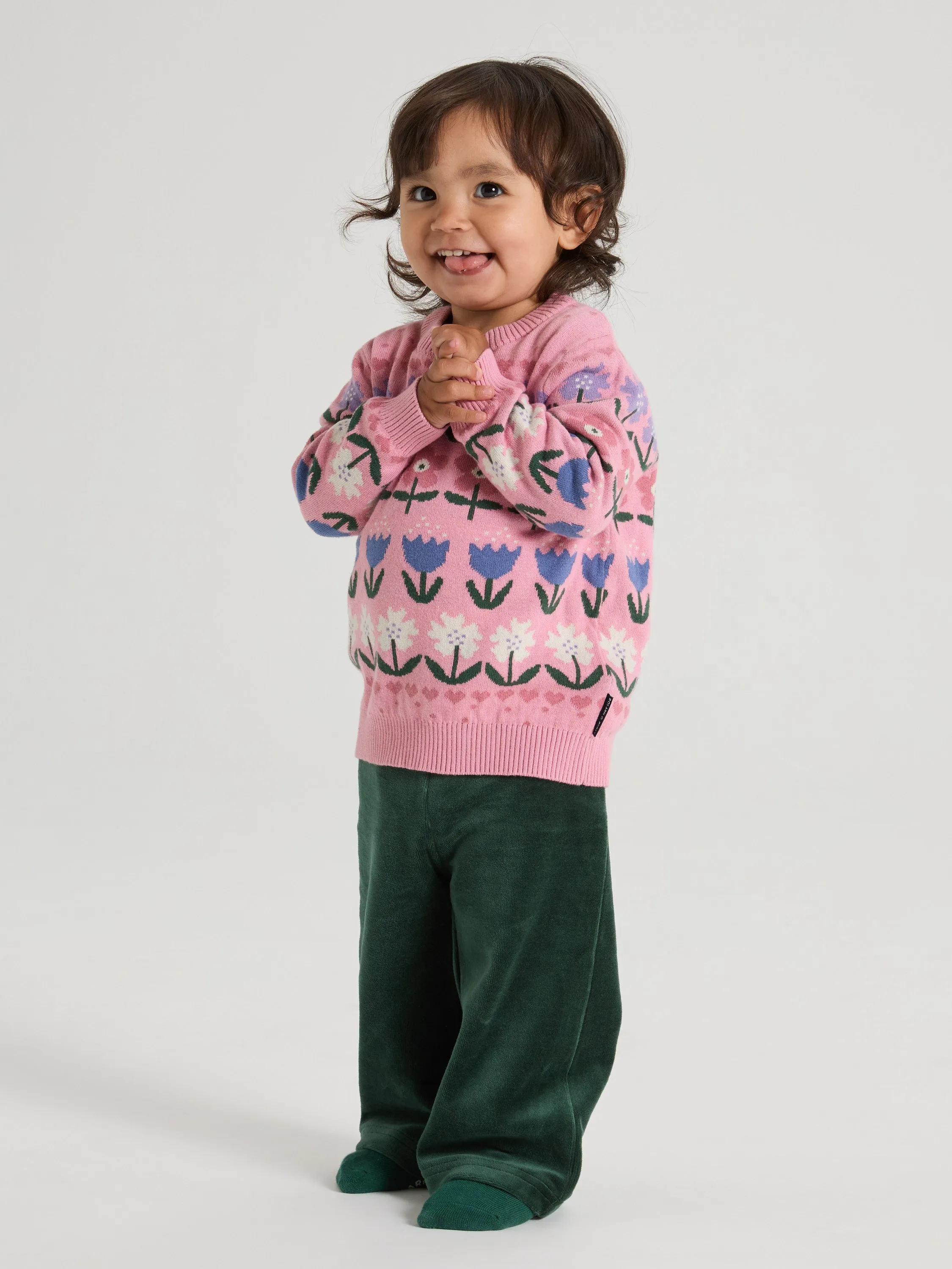 Nordic Floral Kids Jumper