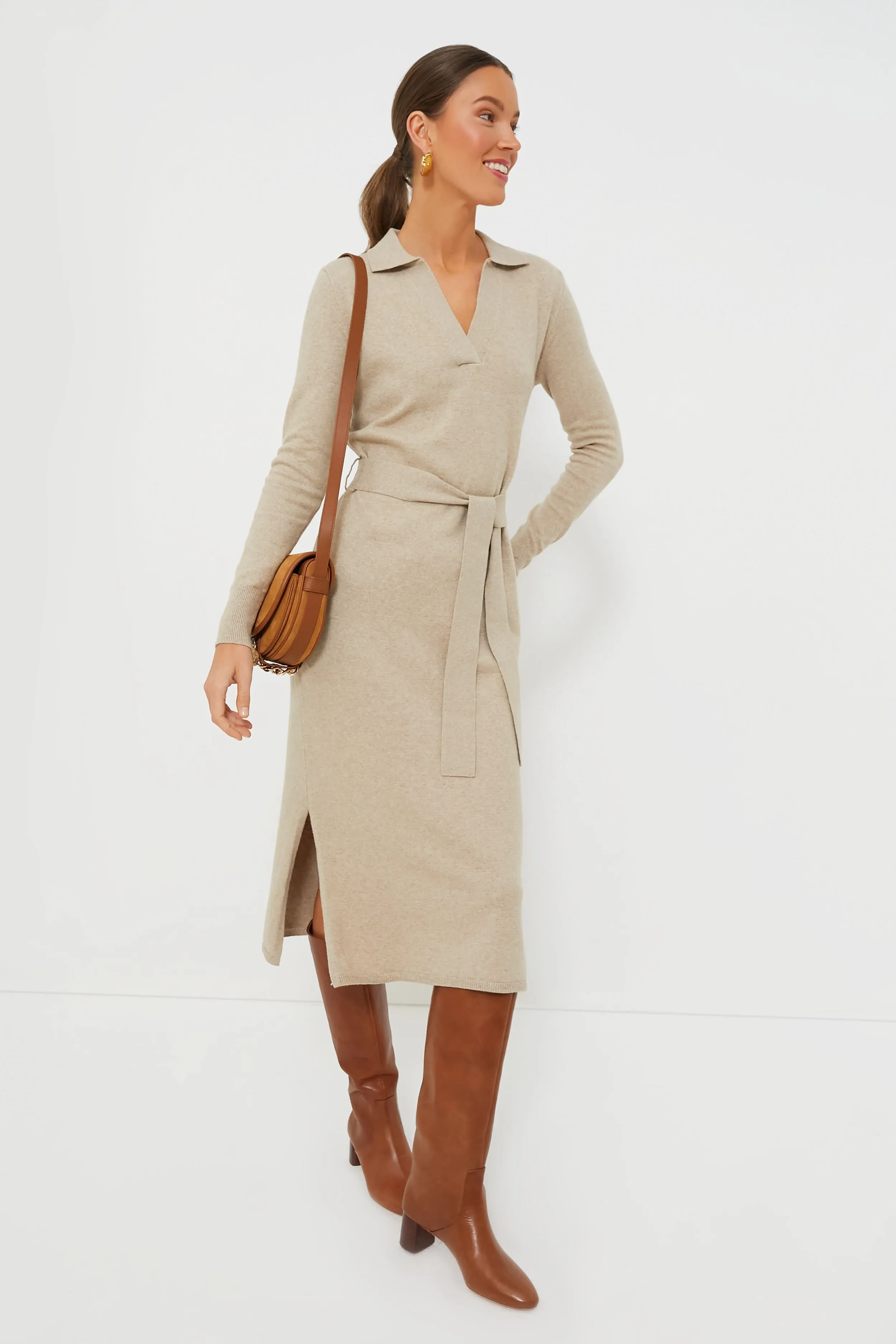 Oatmeal Heather Jackson Sweater Dress