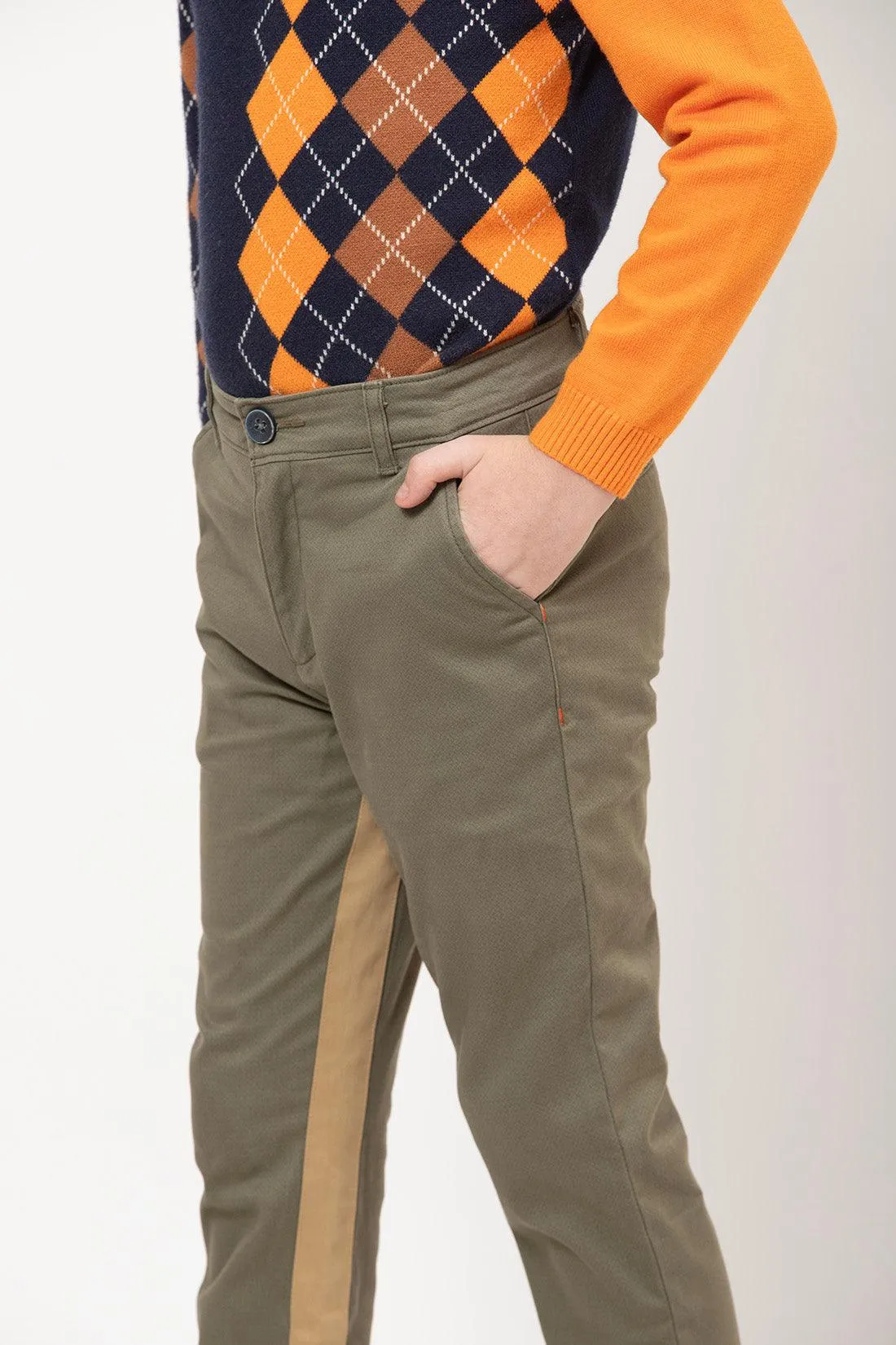 One Friday Varsity Chic Green Adventure Trousers for Boys