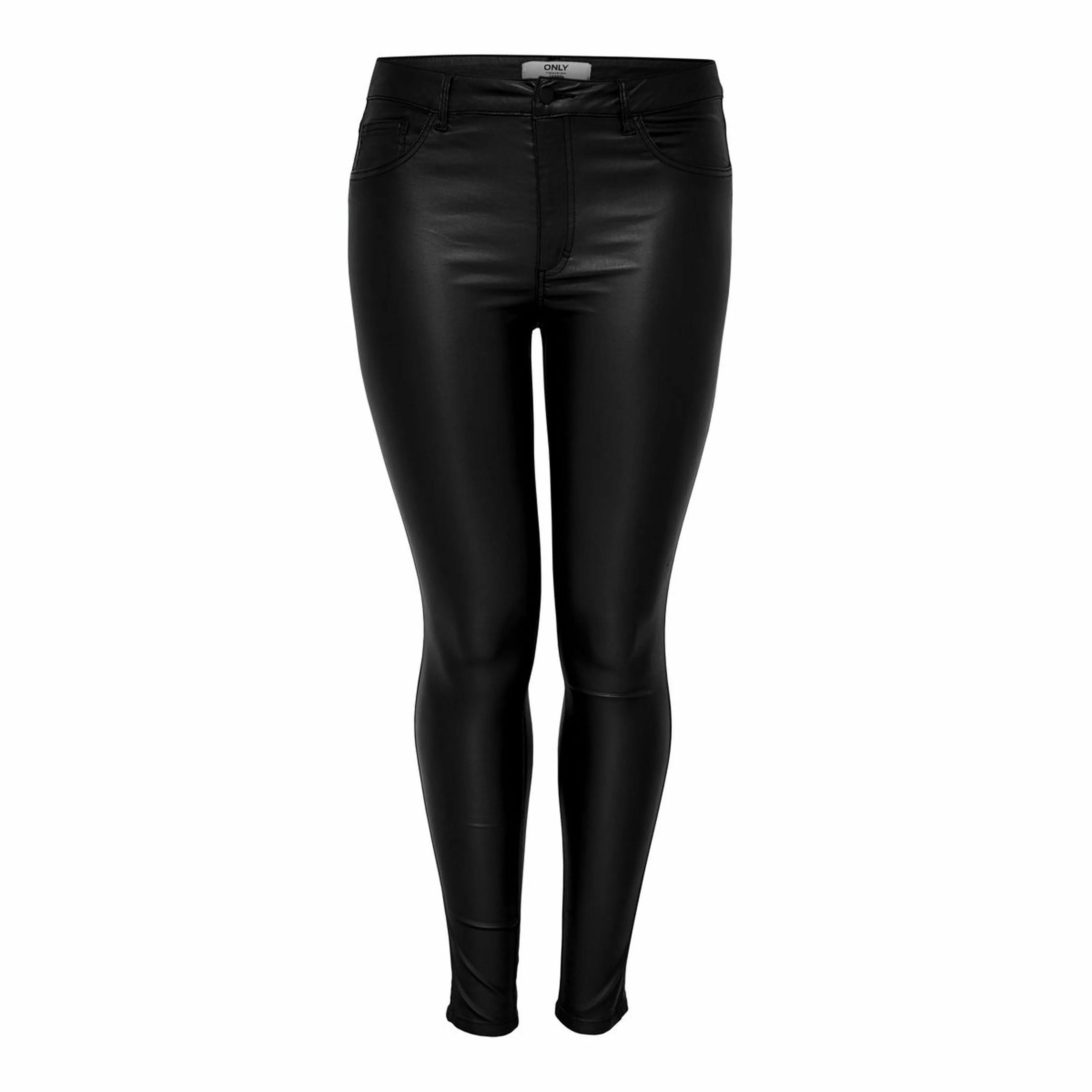 Only Carmakoma Coated Skinny Jean in Black