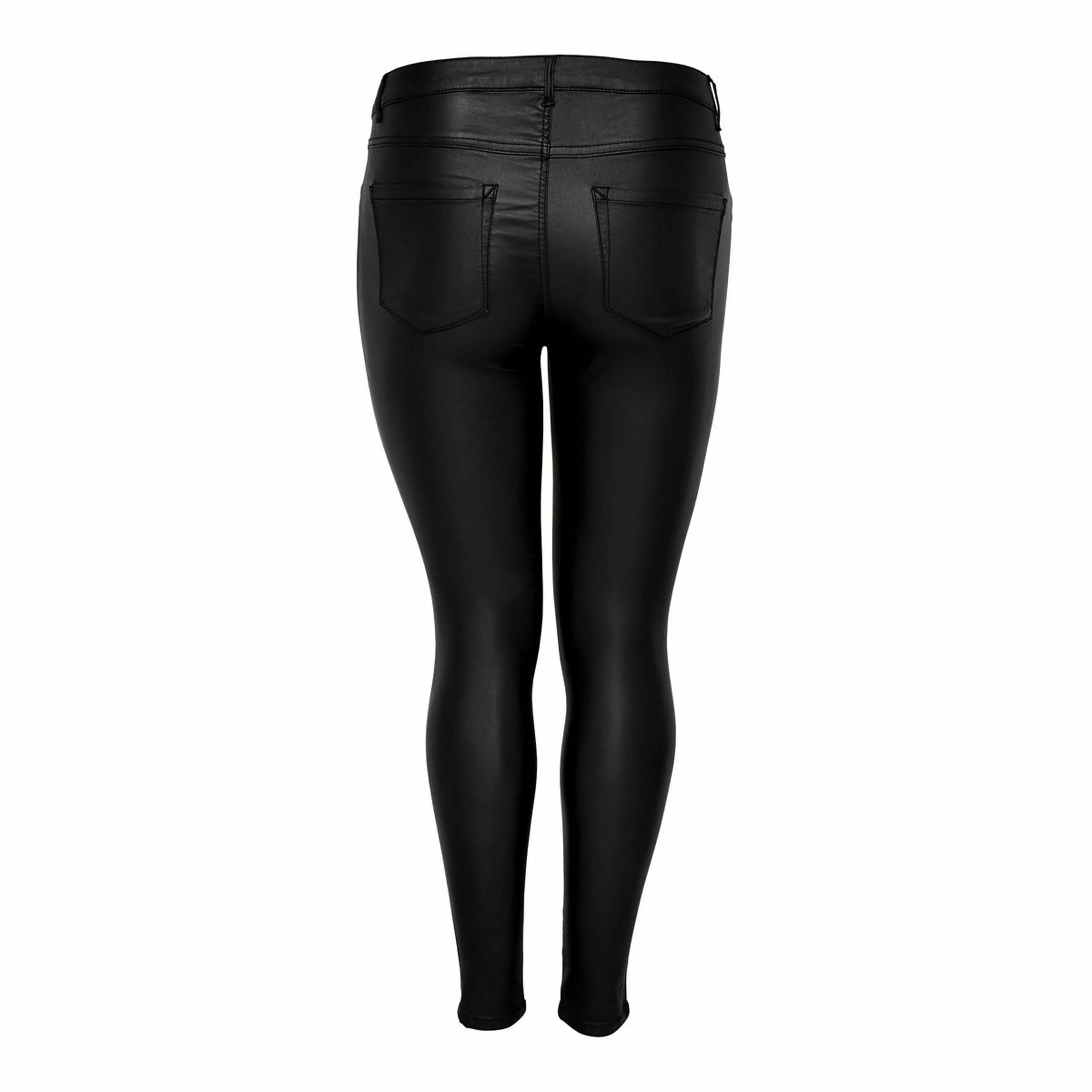 Only Carmakoma Coated Skinny Jean in Black