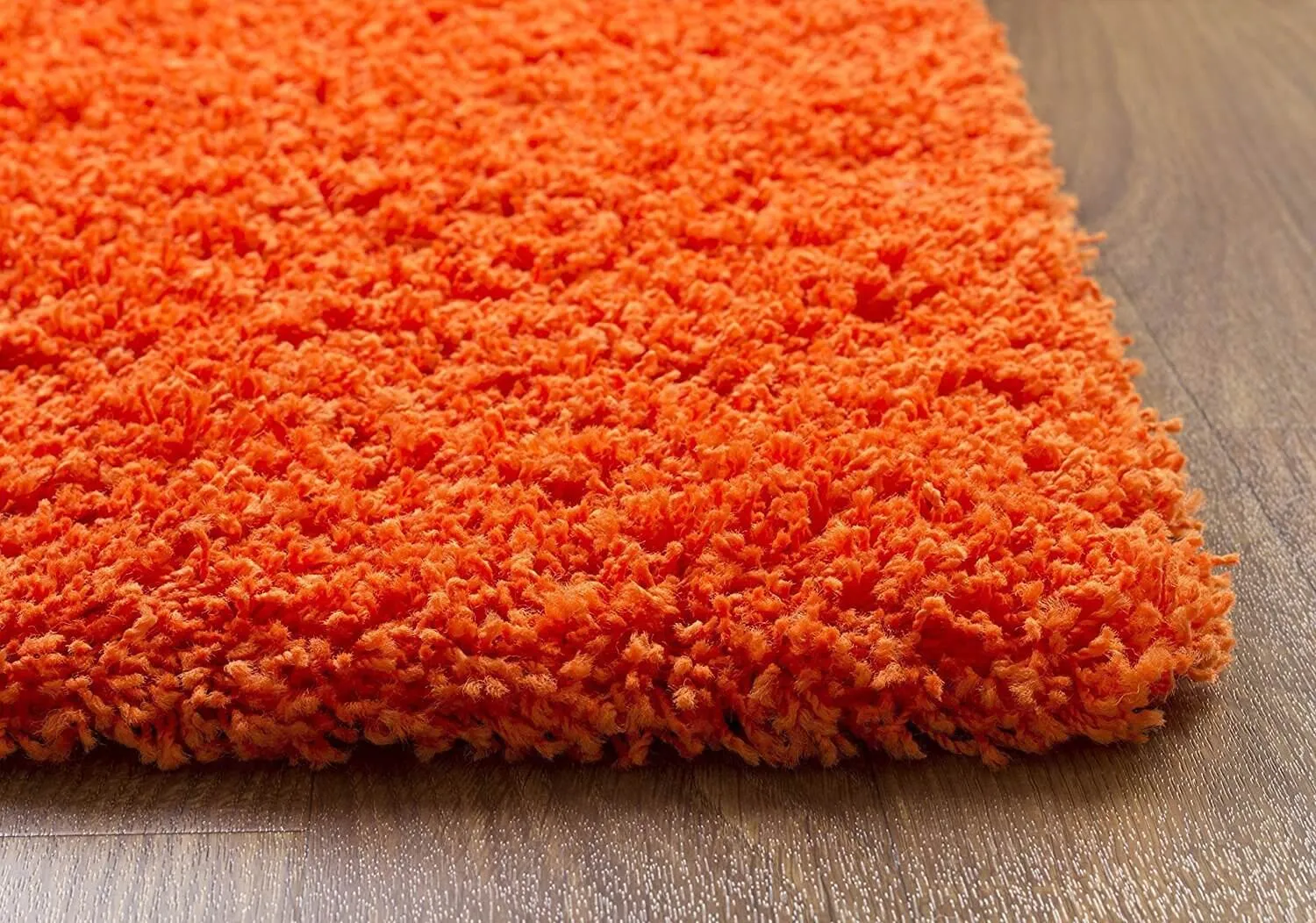 Orange Thick Shaggy Rug - California