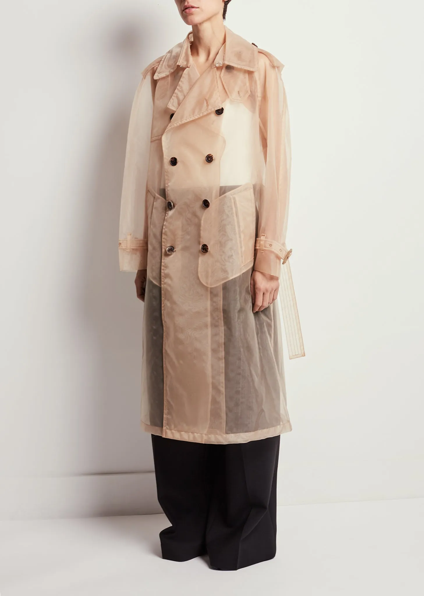 Organza Trench Coat