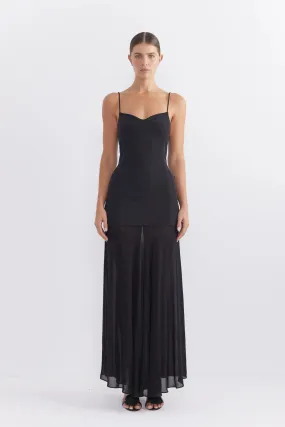 Pasduchas- Harriette  Black Sheer Maxi