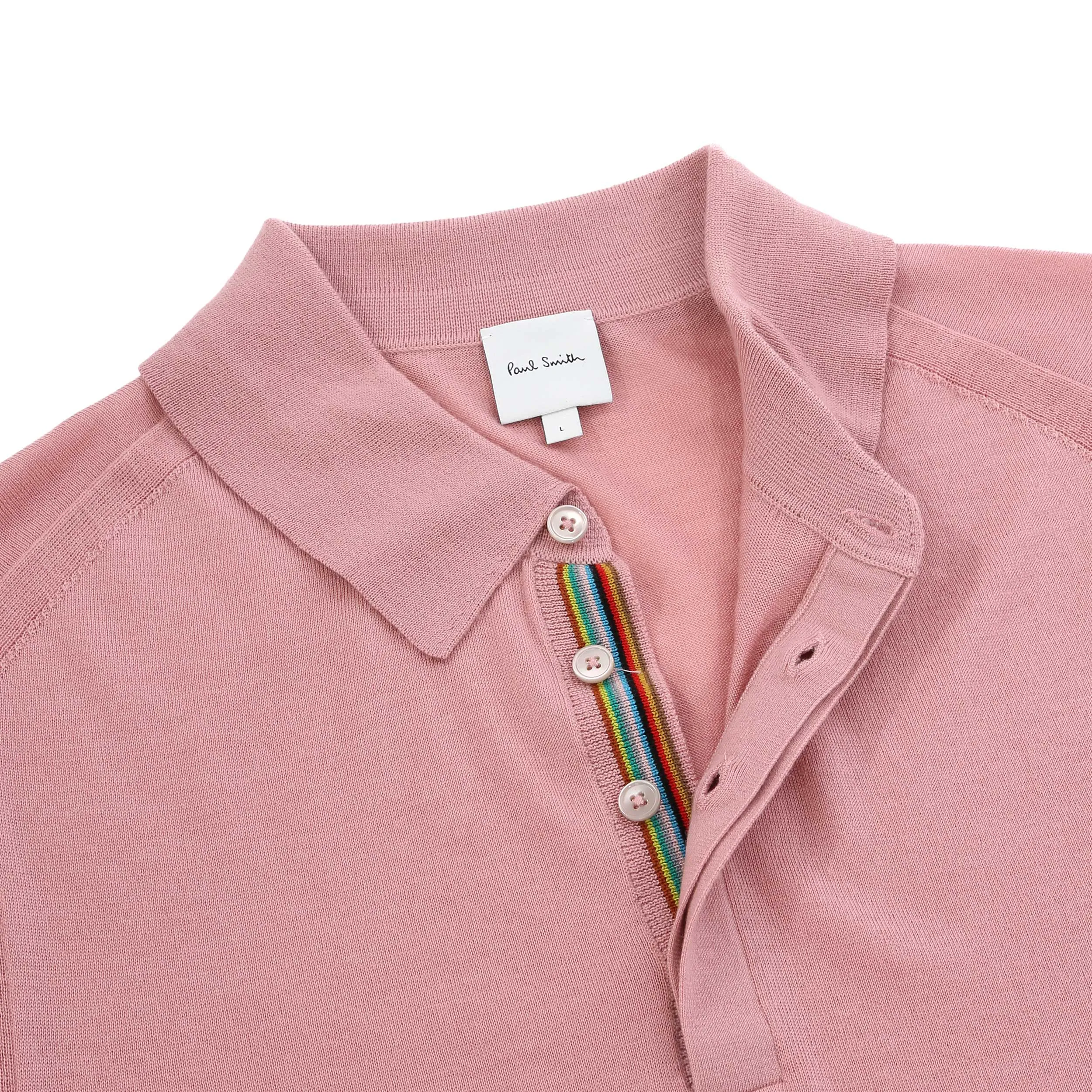 Paul Smith Sweater SS Polo in Pink