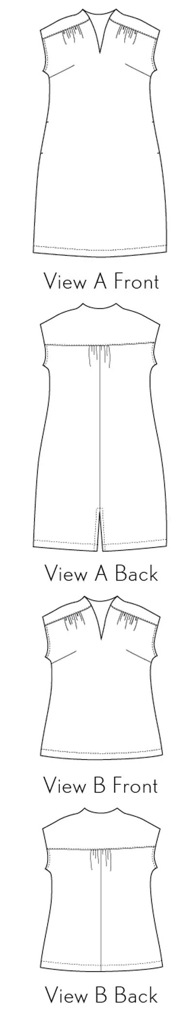 PDF Pattern - Fira Dress   Top | Liesl   Co