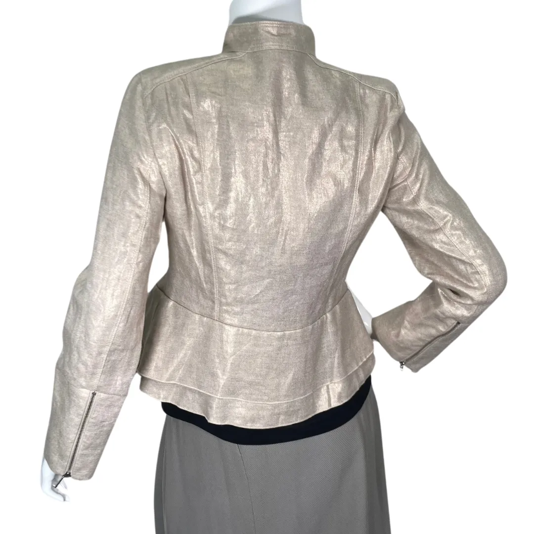 Per Se by Carlise Golden Shimmer Blazer-Jacket