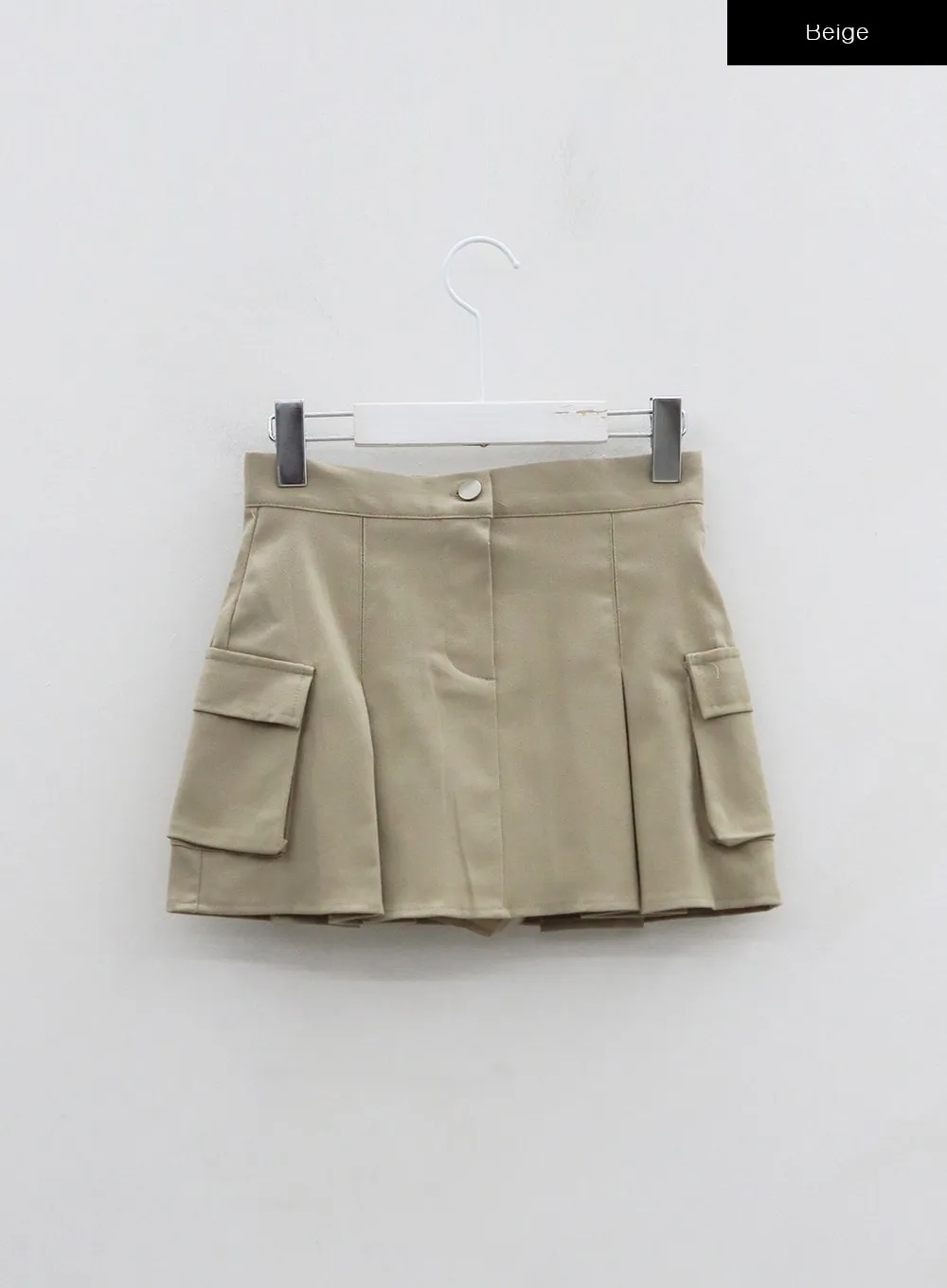 Pleated Cargo Mini Skirt BO13