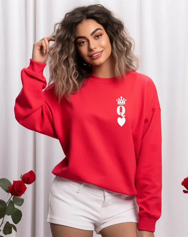 Plus Queen of Hearts Sweatshirt