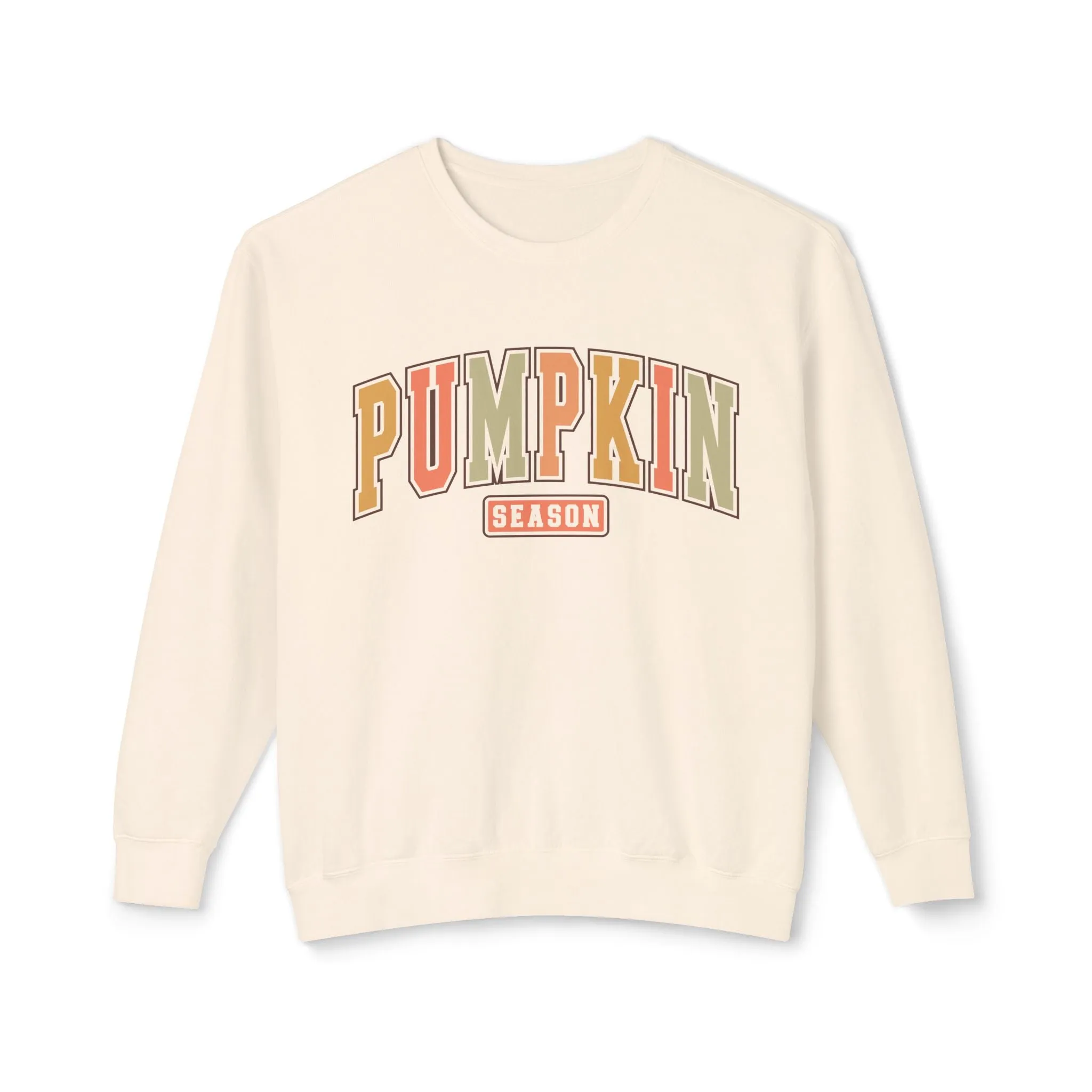 Pumpkin Season Unisex Lightweight Crewneck Sweatshirt