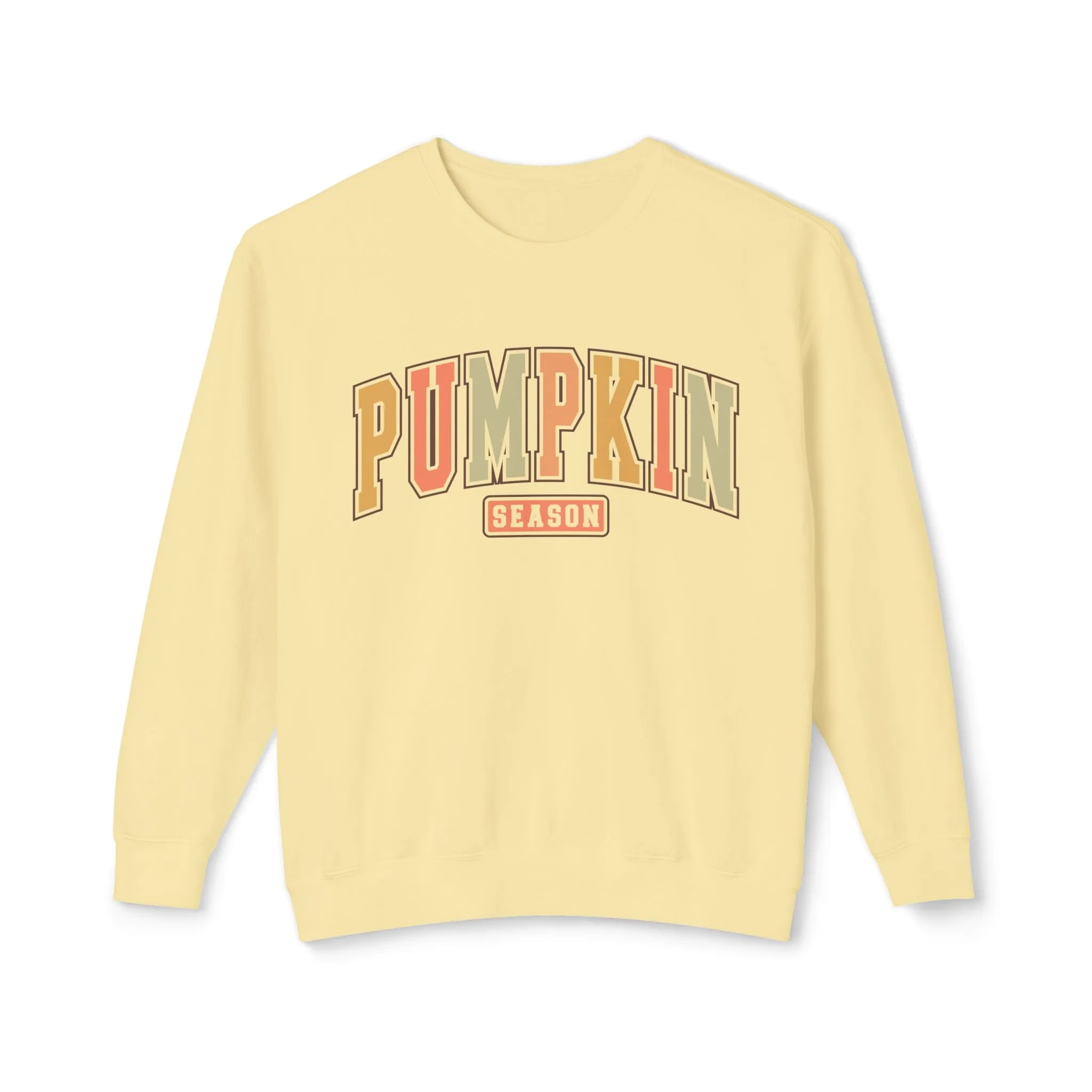 Pumpkin Season Unisex Lightweight Crewneck Sweatshirt