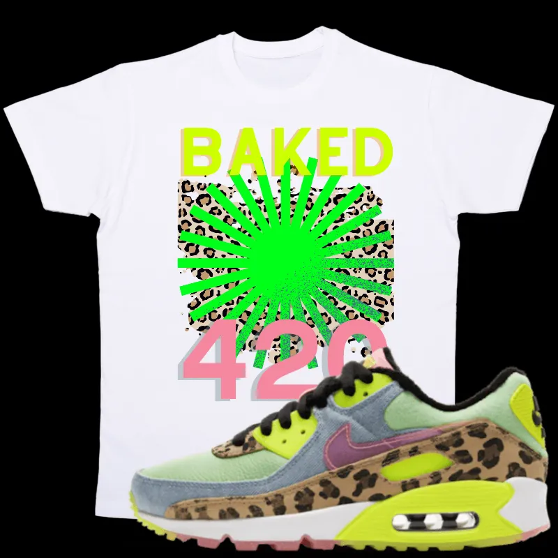 "Baked 420" T-shirt to Match Dancefloor Illusion Green's