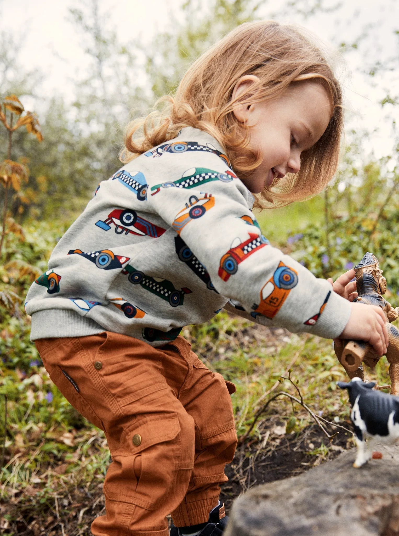 Racing Car Print Kids Sweatshirt