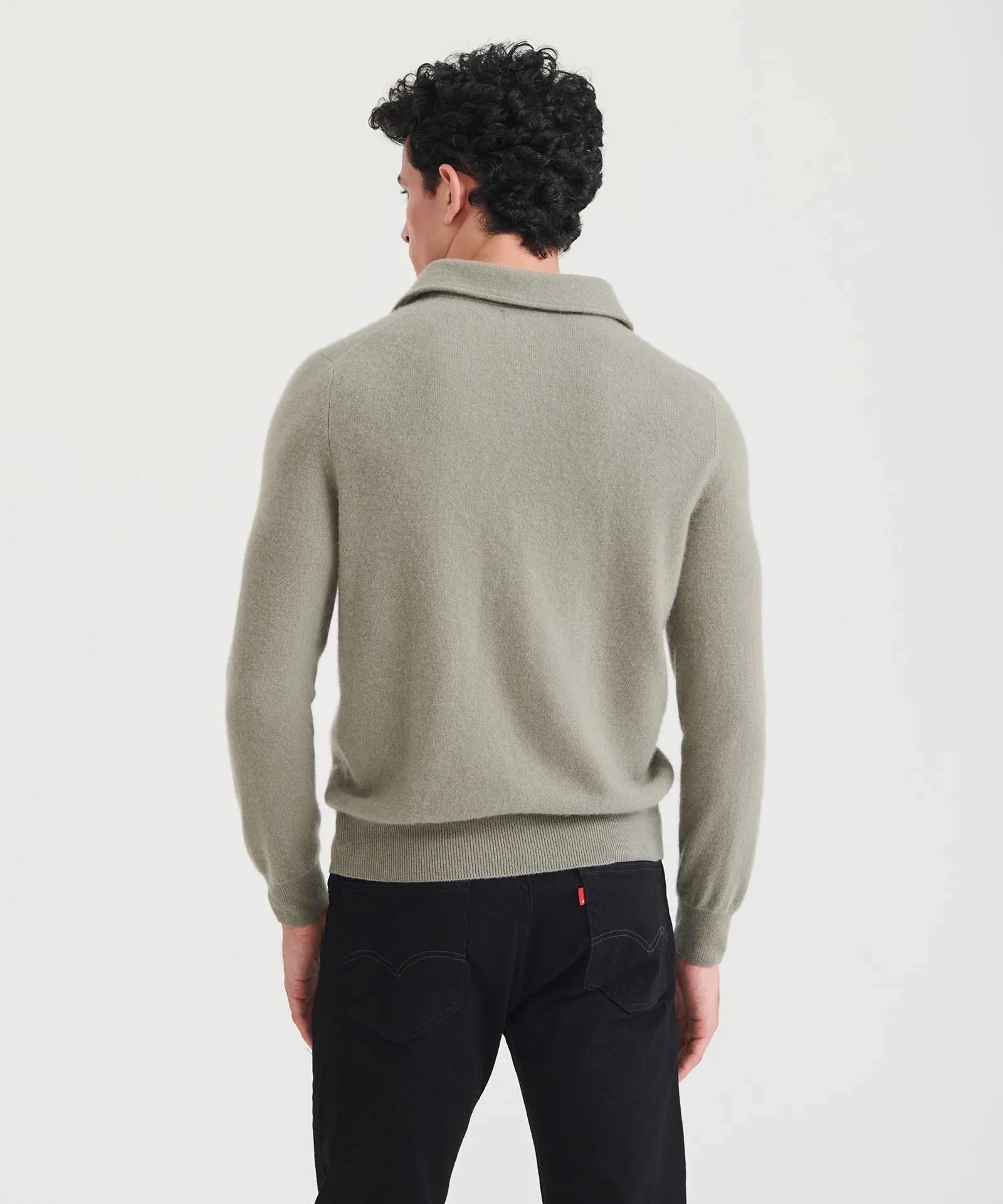 Signature Cashmere Long Sleeve Polo