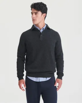 Signature Cashmere Long Sleeve Polo