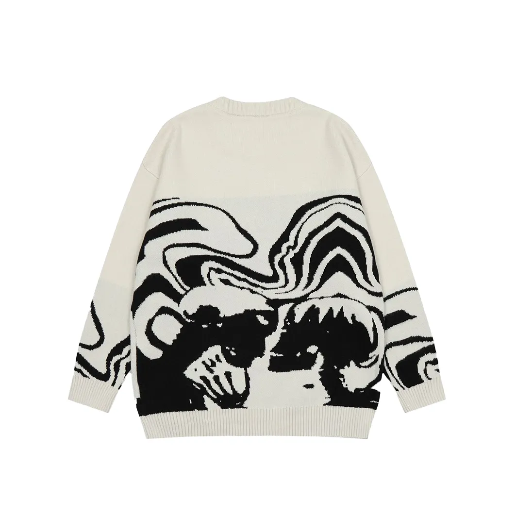 Skeleton Kiss Graphic Sweater