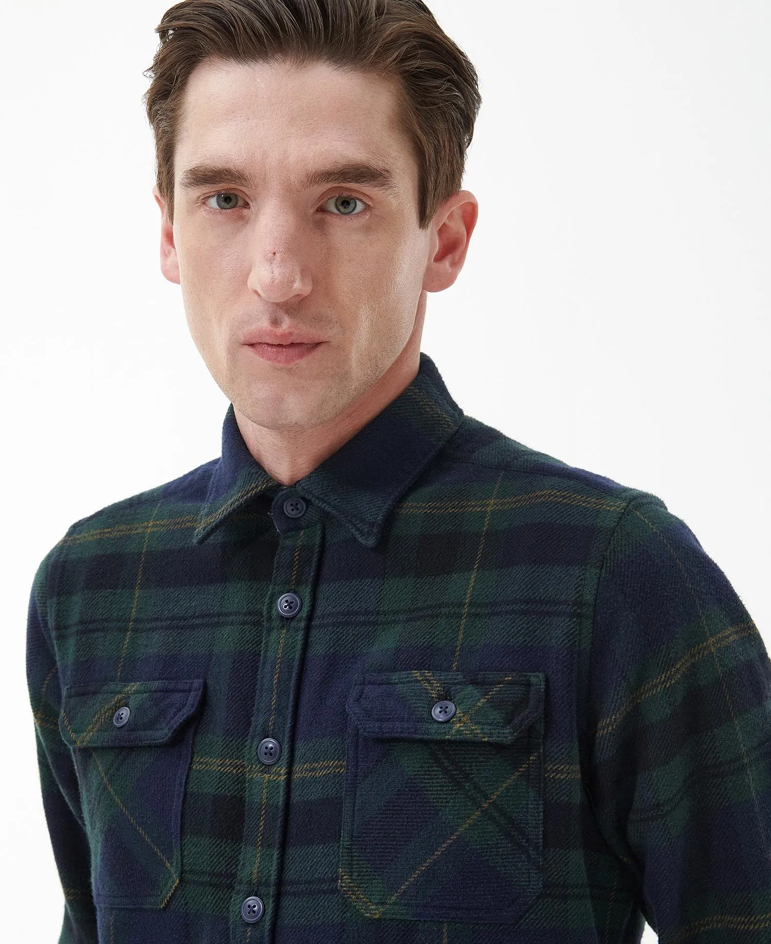 Snowcap Tailored Long-Sleeved Shirt - Navy