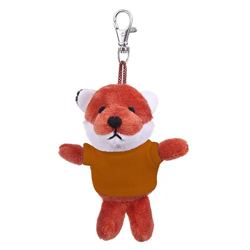 Soft Plush Fox Keychain with Tee