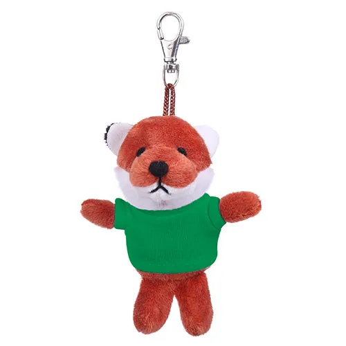 Soft Plush Fox Keychain with Tee