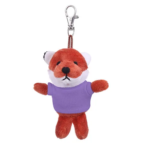 Soft Plush Fox Keychain with Tee