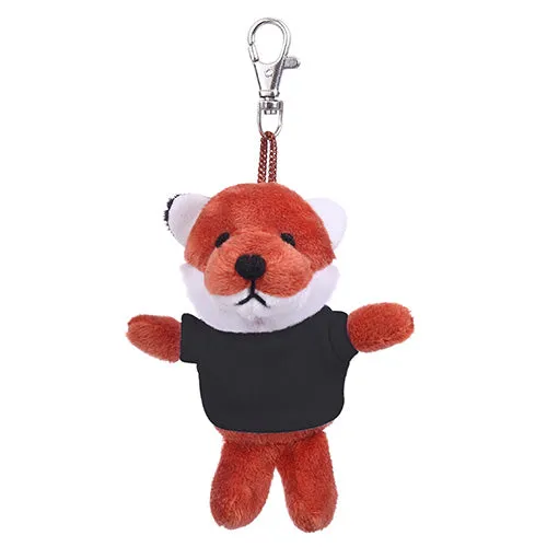 Soft Plush Fox Keychain with Tee