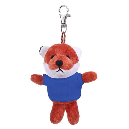 Soft Plush Fox Keychain with Tee