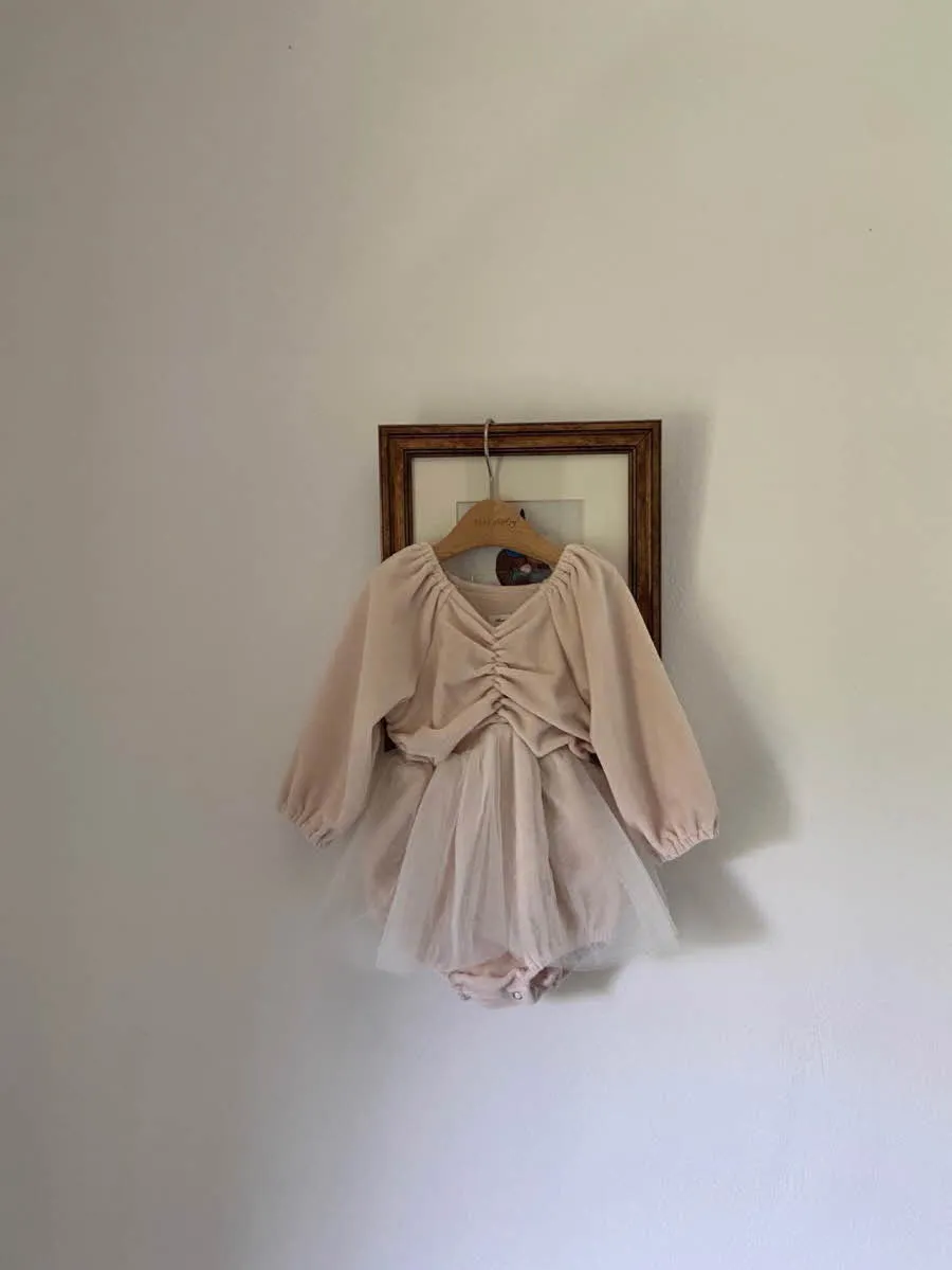 Sophie Ballet Tutu Romper_Neutral