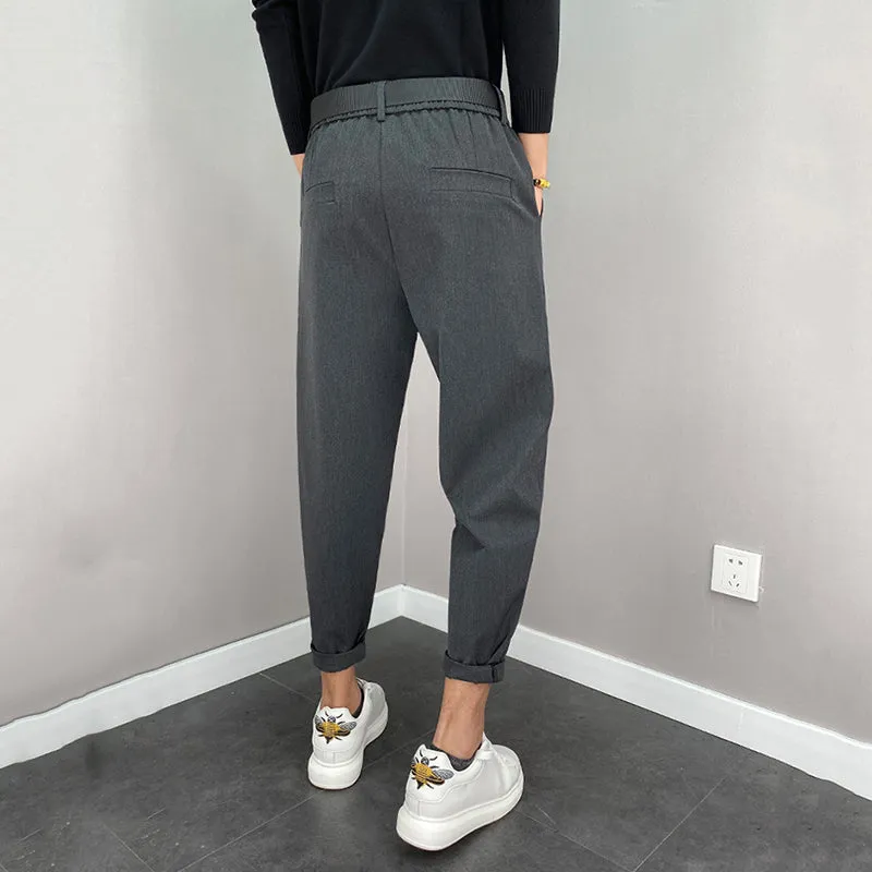 Straight Leg Ankle Length Trousers